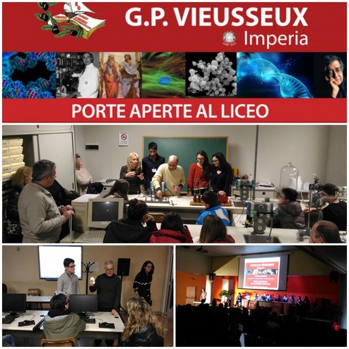 Imperia: dal 30 novembre al Liceo Vieusseux due venerdì all'insegna dell'orientamento