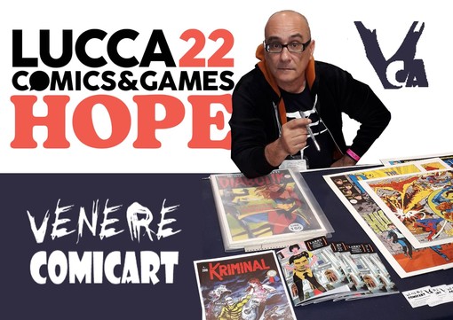 Il disegnatore sanremese Larry Camarda a Lucca Comics con tavole originali opere per i 60 anni di Diabolik Il disegnatore sanremese Larry Camarda a Lucca Comics con tavole originali opere per i 60 anni di Diabolik