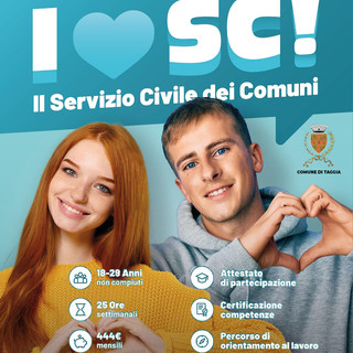 Taggia: Servizio Civile Universale, prorogata al 20 febbraio 2023 la scadenza del bando: due i progetti del Comune