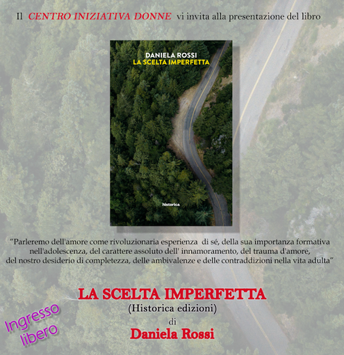 Sanremo: oggi pomeriggio alla Sala Melograno la presentazione del libro ‘La scelta imperfetta’ Sanremo: oggi pomeriggio alla Sala Melograno la presentazione del libro ‘La scelta imperfetta’