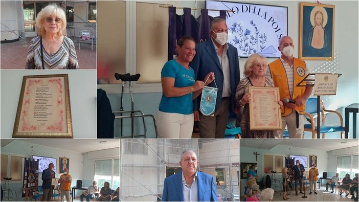 Recital di poesia a Casa Rachele con Maria Salamone: primo service del Lions Club Bordighera Capo Nero Host (Foto e video)