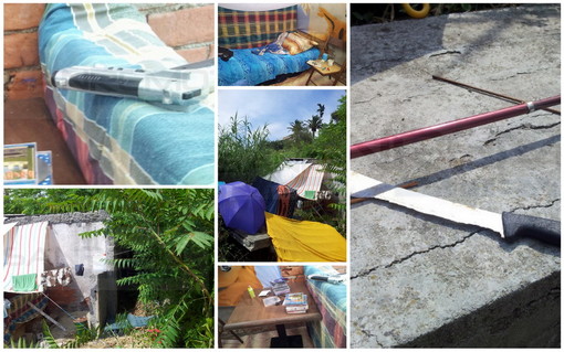 Sanremo: 'La Vesca' nuovamente invasa da clochard e disadattati, ecco le immagini di un nuovo 'rifugio'