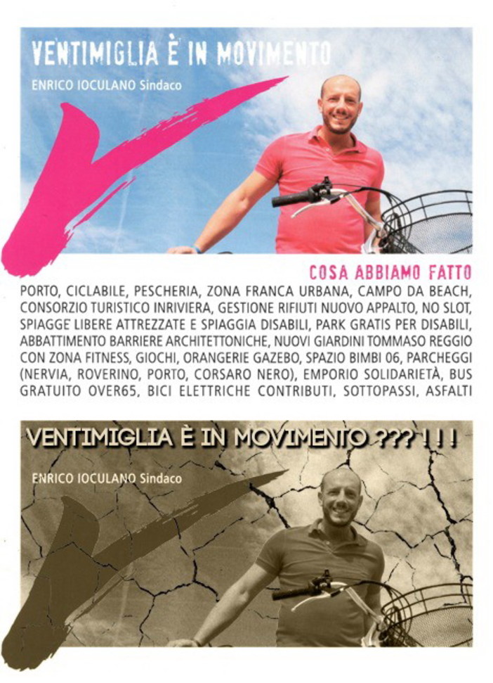 Ventimiglia: volantino sui traguardi raggiunti dall'Amministrazione Ioculano, la replica della Lega