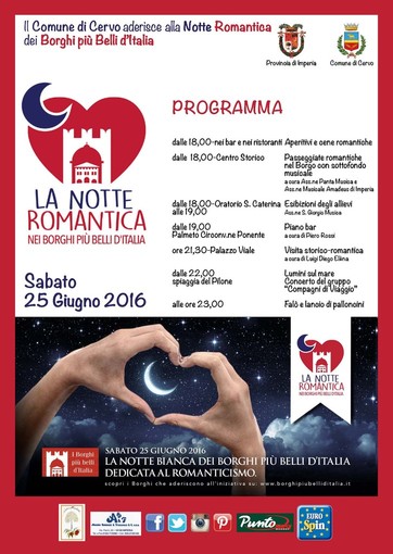Cervo: ultimi preparativi in corso in vista della 'Notte Romantica' in programma sabato