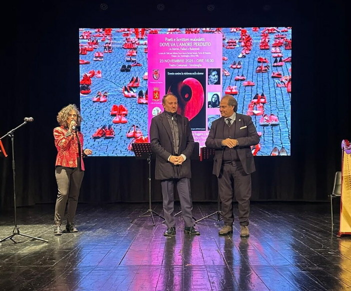 Ventimiglia, Luca Lombardi al reading 'Dove va l’Amore perduto' per la Giornata contro la violenza sulle donne