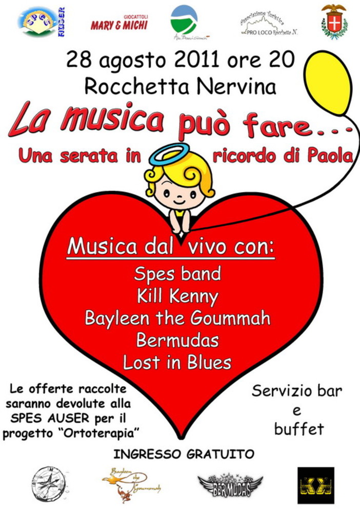 Ventimiglia: grande successo per la serata 'La musica può fare... una serata per Paola' Ventimiglia: grande successo per la serata 'La musica può fare... una serata per Paola'