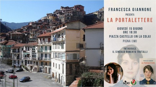 Francesca Giannone a Pigna per presentare il libro 'La Portalettere' e scoprire le origini della bisnonna Anna (Foto)