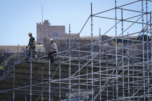 Dal Principato di Monaco: al via i lavori per l'allestimento delle tribune per il Gran Premio di Montecarlo Dal Principato di Monaco: al via i lavori per l'allestimento delle tribune per il Gran Premio di Montecarlo