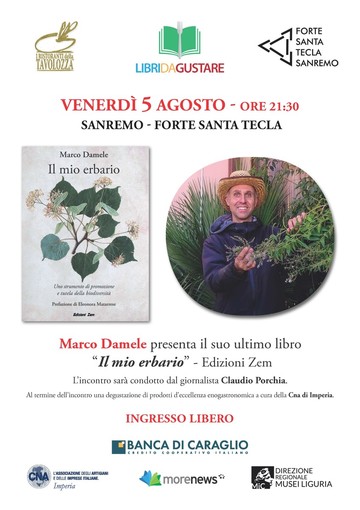 Sanremo-Forte Santa Tecla: questa sera termina la rassegna “Libri da Gustare” con un omaggio a Libereso