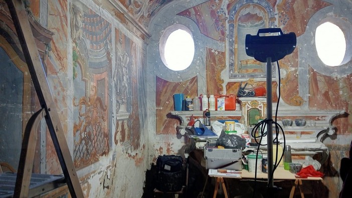 Sanremo: partiti da alcuni giorni i lavori di restauro della Cappella Bottini nella Pigna (Foto) Sanremo: partiti da alcuni giorni i lavori di restauro della Cappella Bottini nella Pigna (Foto)