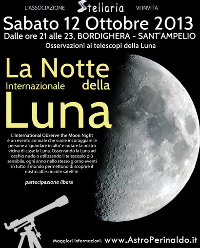 Bordighera: sabato prossimo una serata di osservazione astronomica alla Chiesa di Sant'Ampelio