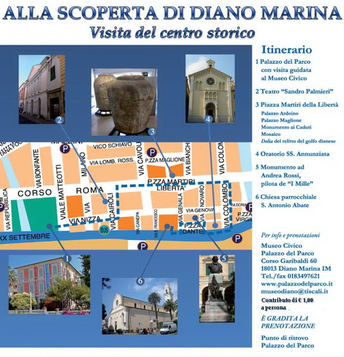 Venerdì al Museo Civico ‘Alla scoperta di Diano Marina’ con una visita guidata serale al centro storico Venerdì al Museo Civico ‘Alla scoperta di Diano Marina’ con una visita guidata serale al centro storico