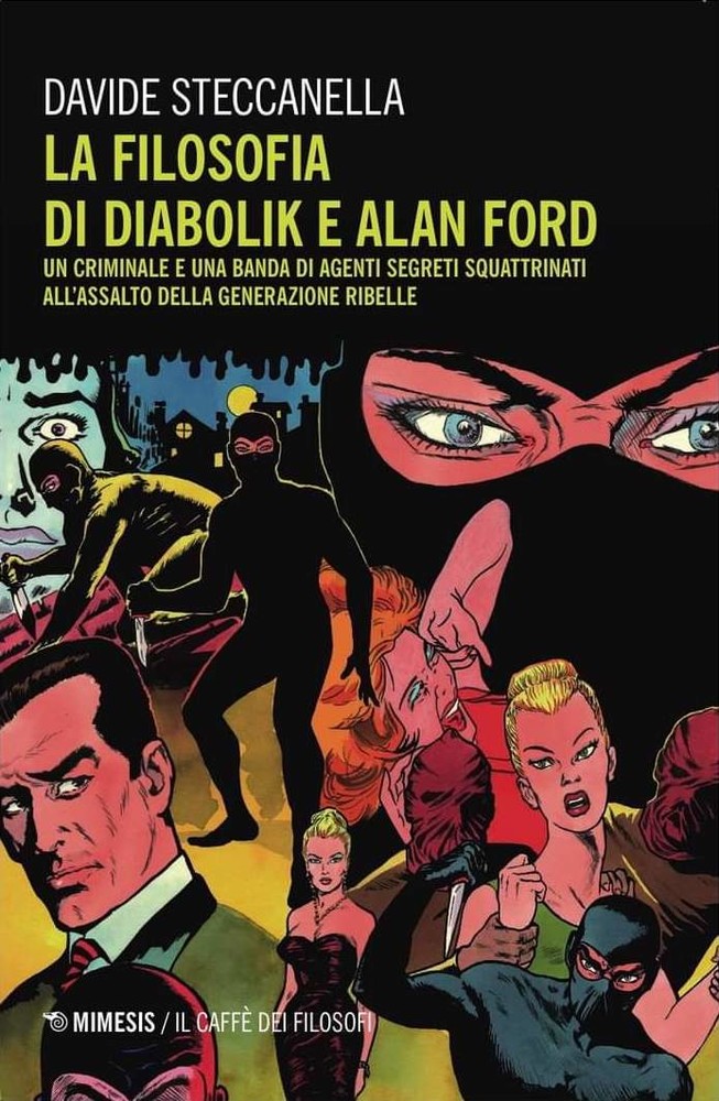 La copertina di “La filosofia di Diabolik e Alan Ford” firmata da Larry Camarda