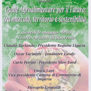 Sanremo: domani all'Ariston, convegno dal titolo 'Quale Agroalimentare per il futuro' Sanremo: domani all'Ariston, convegno dal titolo 'Quale Agroalimentare per il futuro'