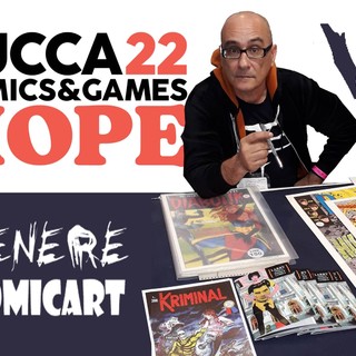 Il disegnatore sanremese Larry Camarda a Lucca Comics con tavole originali opere per i 60 anni di Diabolik Il disegnatore sanremese Larry Camarda a Lucca Comics con tavole originali opere per i 60 anni di Diabolik