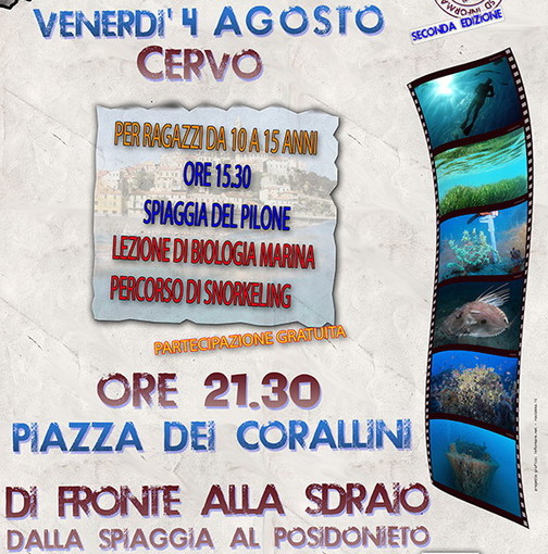 Cervo: venerdì 4 agosto, giornata dedicata interamente ai ragazzi e alla scoperta del meraviglioso mare del borgo Cervo: venerdì 4 agosto, giornata dedicata interamente ai ragazzi e alla scoperta del meraviglioso mare del borgo