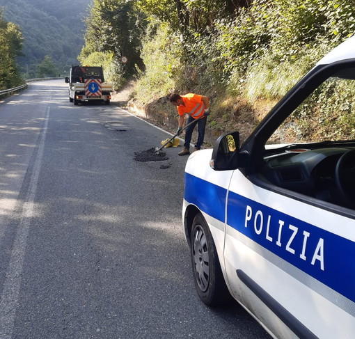 Lavori in corso sulla Strada Provinciale tra Pigna e Camporosso: prestare la massima attenzione