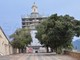 Sanremo: iniziati da un mese i lavori di restauro della facciata della Madonna della Costa, termineranno tra alcuni mesi (Foto)