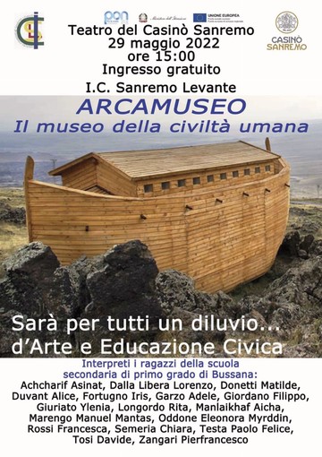 Sanremo: domenica al Teatro del Casinò lo spettacolo “ArcaMuseo – Il Museo della Civiltà Umana”