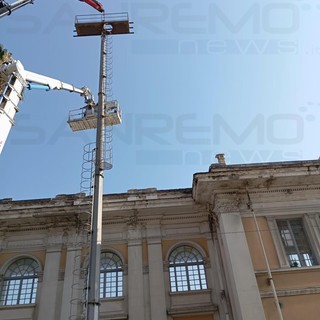 Sanremo: partono i lavori per la messa in sicurezza delle torri faro del Comunale, finanziamento di 300 mila euro