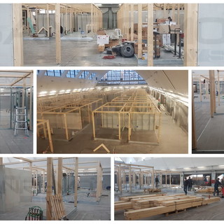 Sanremo: proseguono i lavori al Mercato Annonario, ma i gestori dei banchi chiedono un paio di modifiche (Foto)