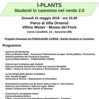 Sanremo: un'app per interagire con gli alberi di Villa Ormond, giovedì workshop al Museo del Fiore