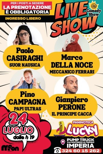 Imperia si prepara a ridere: quattro big di "Colorado" sul palco del Pump Track
