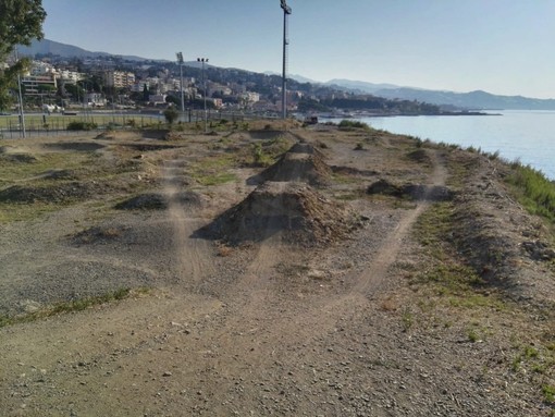 Il “Pump Track” dopo i lavori Il “Pump Track” dopo i lavori