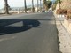 La posa del nuovo asfalto in corso Mazzini