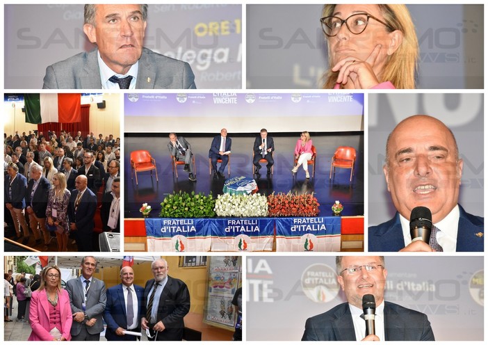 Sanremo: Fratelli d'Italia sul primo anno del Governo Meloni, Berrino "Abbiamo riportato il dibattito politico" (Foto e Video)