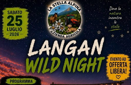 Langan Wild Night, natura e stelle protagoniste a Langan: il 25 luglio una serata tra cinema, pizza e astronomia Langan Wild Night, natura e stelle protagoniste a Langan: il 25 luglio una serata tra cinema, pizza e astronomia