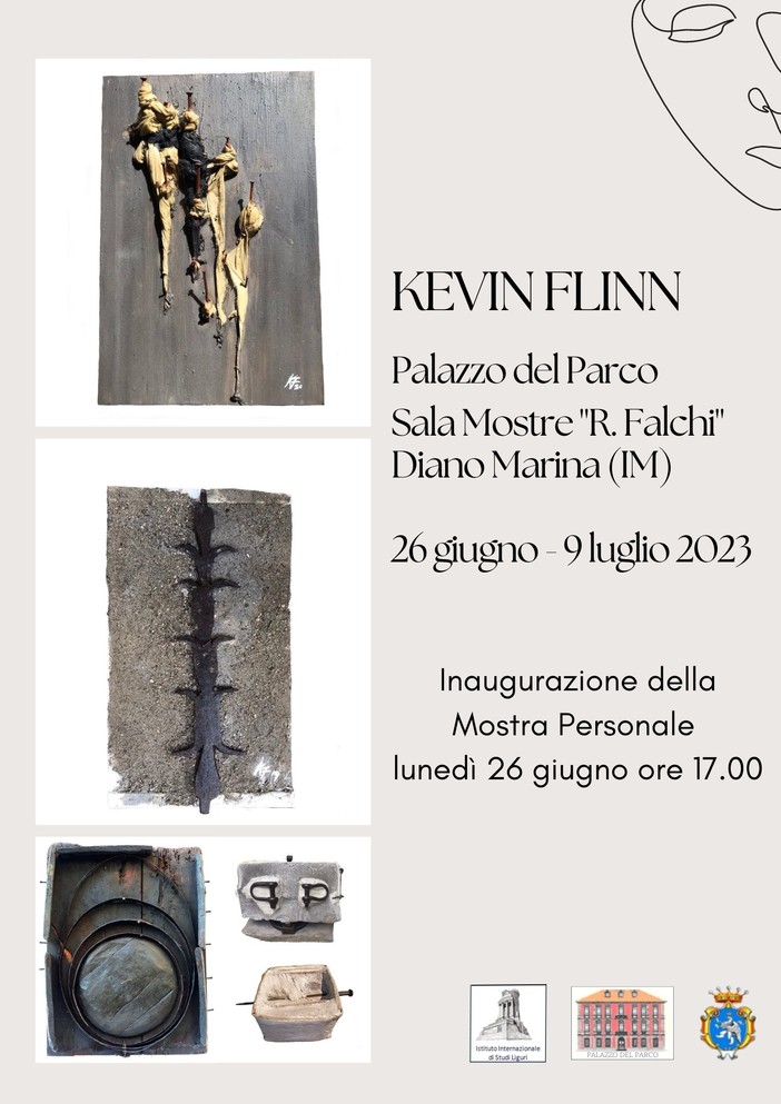 Diano Marina: a Palazzo de Parco la mostra personale di Kevin Flinn Diano Marina: a Palazzo de Parco la mostra personale di Kevin Flinn