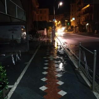 Sanremo: proroga fino alle 3 di notte dell'allerta 'giallo', confermata la sospensione del lavaggio stradale