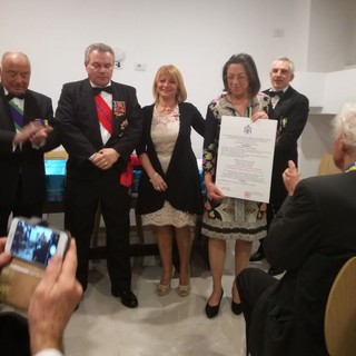 I ringraziamenti dell'associazione “La dispensa di Martina” per il riconoscimento ottenuto dal Sacro Sovrano Ordine dei Cavalieri di San Basilio il Grande