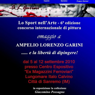 Sanremo: da domenica prossima il concorso internazionale 'Lo Sport nell'Arte'