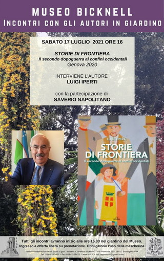 Bordighera: sabato prossimo Museo Bicknell, nuovo appuntamento con le 'Storie di frontiera' Bordighera: sabato prossimo Museo Bicknell, nuovo appuntamento con le 'Storie di frontiera'