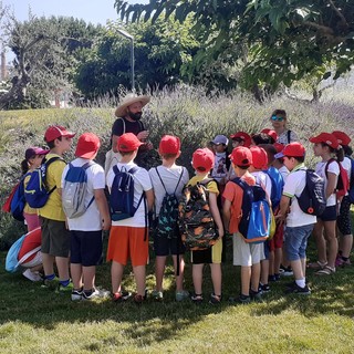 Lezione naturalistica all'aperto per i bambini della scuola primaria di Pontedassio (Foto) Lezione naturalistica all'aperto per i bambini della scuola primaria di Pontedassio (Foto)