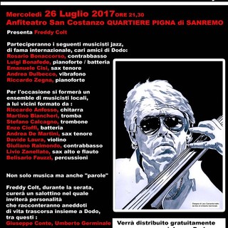 La locandina della serata