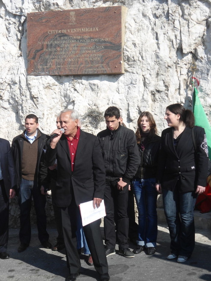 Ventimiglia: ieri mattina la cerimonia per ricordare il sacrificio di Jean Bolietto