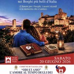 Taggia, torna la Notte Romantica nei Borghi Più Belli d’Italia: in scena “Odi et Amo. L’Amore al tempo degli Dei” Taggia, torna la Notte Romantica nei Borghi Più Belli d’Italia: in scena “Odi et Amo. L’Amore al tempo degli Dei”