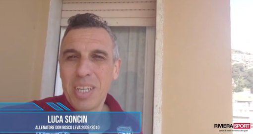 Luca Soncin, allenatore delle leve 2009 e 2010 del Don Bosco Valle Intemelia