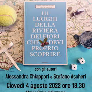 Sanremo: la Riviera dei Fiori e dei 111 luoghi da non perdere, oggi presentazione al Museo Civico