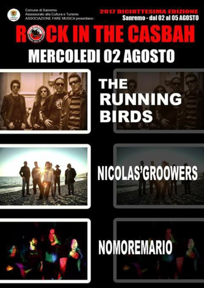 La locandina della serata