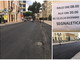 Sanremo: divieto di sosta in via Nino Bixio per rifare la segnaletica ma i lavori non partono da stamattina (Foto)