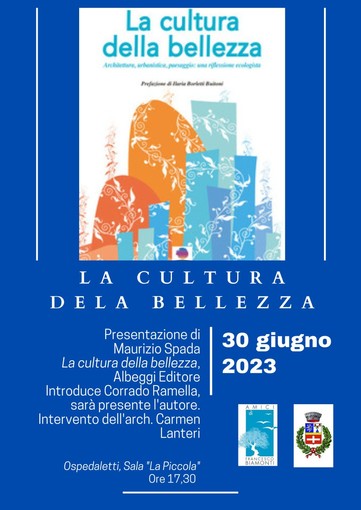 Ospedaletti: a La Piccola la presentazione del libro “La cultura della bellezza” di Maurizio Spada