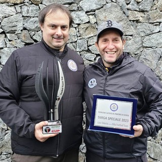 Federazione Calcistica di Seborga, la Targa Speciale 2023 a Luca Taliercio Presidente del Bitta FootGolf Team