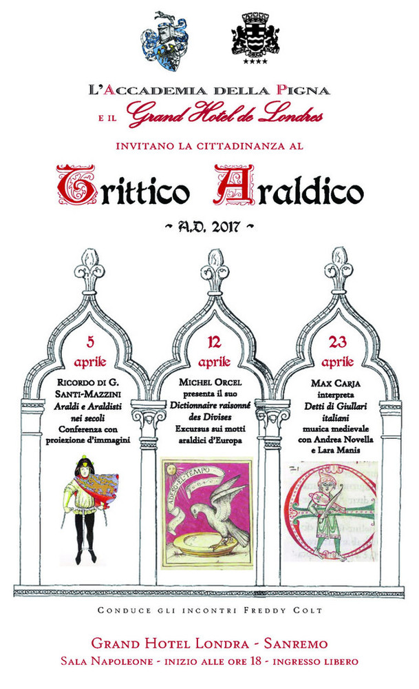 Nuova iniziativa in collaborazione con il Grand Hotel Londra: 3 incontri con il Medioevo, l’araldica e i giullari
