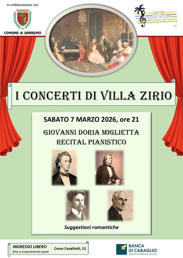 DORIA MIGLIETTA - I Concerti di Villa Zirio 2026 DORIA MIGLIETTA - I Concerti di Villa Zirio 2026