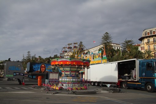 Il Luna Park di Sanremo sta prendendo forma