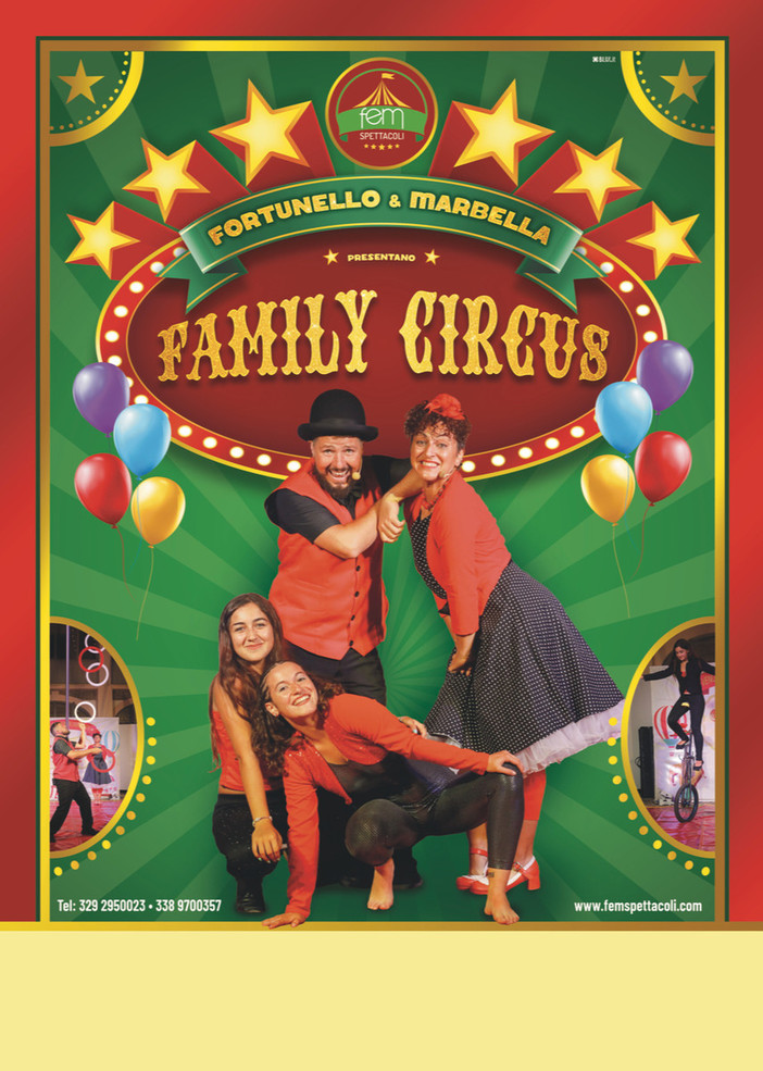 Family Circus a Badalucco: "Stasera lo show per tutti i bambini da 0 a 100 anni"